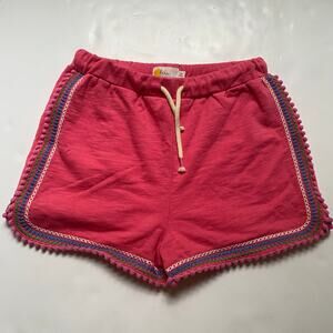 Mini Boden Pink Embroidered Shorts